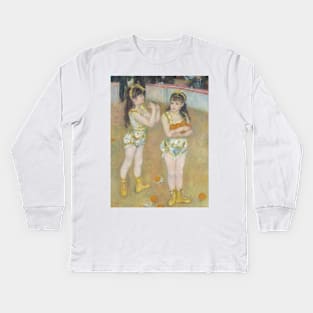 Acrobats at the Cirque Fernando by Auguste Renoir Kids Long Sleeve T-Shirt